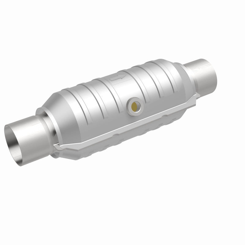 MagnaFlow Conv Univ 2in Inlet/Outlet Center/Center Round 11in Body L x 5.125in W x 15in Overall L performance car part