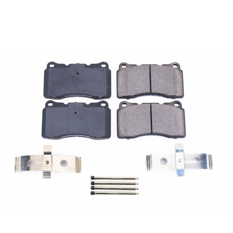 Power Stop 04-07 Volvo V70 Front Z17 Evolution Ceramic Brake Pads w/Hardware - DTX Performance