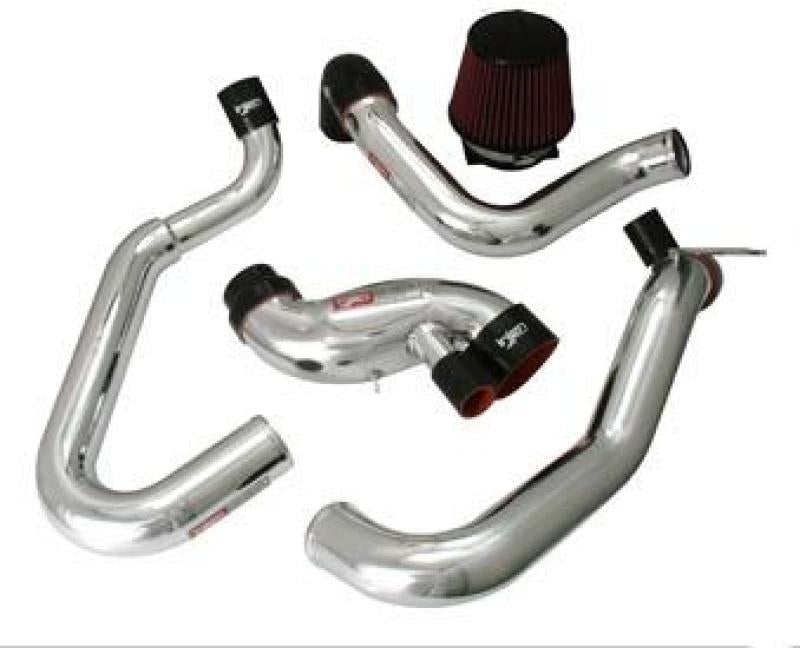 Injen 03-06 Evo 8/9/MR Cast Aluminum Intake System w/ Full Intercooler Piping Polished Short Ram Int - DTX Performance