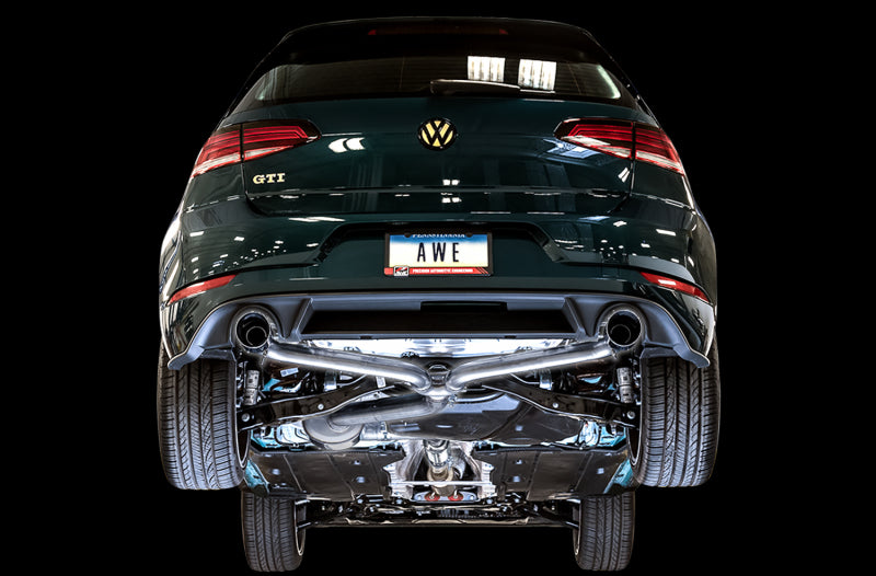 AWE Tuning Volkswagen GTI MK7.5 2.0T Touring Edition Exhaust w/Chrome Silver Tips 102mm - DTX Performance