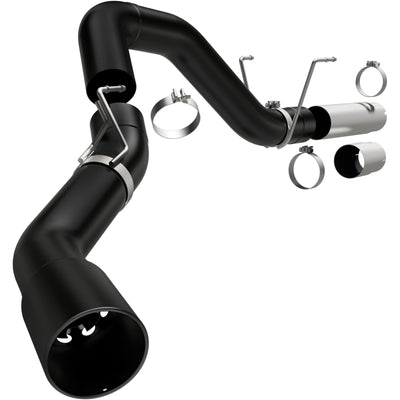 MagnaFlow 2020 Dodge Ram 3500 6.7L DPF-Back Black 5in Single Passenger Side Rear Exit performance exhaust system.
