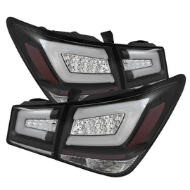 Spyder Chevy Cruze 2011-2014 Light Bar LED Tail Lights Black ALT-YD-CCRZ11-LBLED-BK, performance car parts upgrade