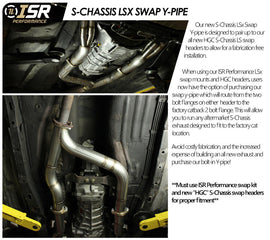 ISR Performance S-Chassis LS Swap Y-Pipe for performance car parts, exhaust systems, tuning, and upgrades by DTX Performance.