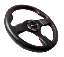 Load image into Gallery viewer, NRG Reinforced Steering Wheel (320mm) Leather w/Red Stitch, high performance auto parts, veteran owned performance shop, DTX Performance
