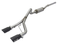 Load image into Gallery viewer, aFe Rebel Series CB 2.5in Dual Center Exit SS Exhaust w/ Black Tips 07-15 Jeep Wrangler 3.6L/3.8L V6 - DTX Performance