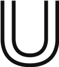 Load image into Gallery viewer, Black U-shaped geometric icon on white background