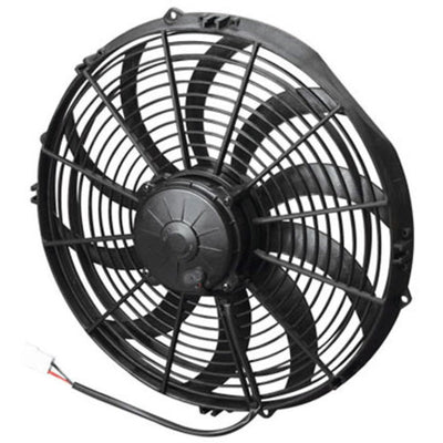 SPAL 1840 CFM 14in High Performance Fan - Push/Curved (VA08-AP71/LL-53S) for performance upgrades by DTX Performance