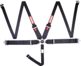 RaceQuip Black SFI CAMLOCK 5pt PD Lap HNR Seat Belt