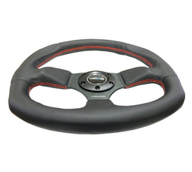 NRG Reinforced Steering Wheel Leather w/Red Stitching, performance car parts, DTX Performance, upgrade