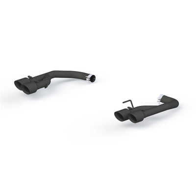 MBRP 18-20 Ford Mustang GT 2.5in Black Coated Non Active Dual Axle Back Exhaust - 4in Dual Wall Tips, performance car parts online