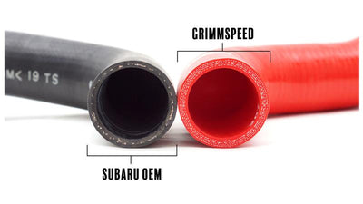 GrimmSpeed 15-17 Subaru WRX / 14-17 Subaru Forester XT Radiator Hose Kit - Black, performance car parts by DTX Performance