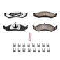 Power Stop 90-01 Jeep Cherokee Front Z36 Truck & Tow Brake Pads performance upgrade with hardware for high performance brakes