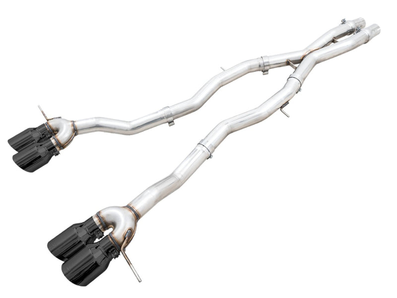 AWE Track Edition Catback Exhaust for BMW G8X M3/M4 - Diamond Black Tips - DTX Performance