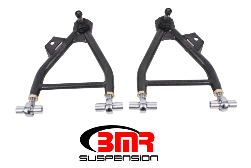 BMR 94-04 Mustang Lower A-Arms (Coilover Only) w/ Adj. Rod End & Tall Ball Joint - Black Hammertone - DTX Performance