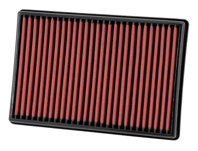 AEM 02-07 Dodge Ram 3.7L (V6)/4.7L-5.9L (V8) Dryflow Panel Air Filter in red for enhanced engine performance