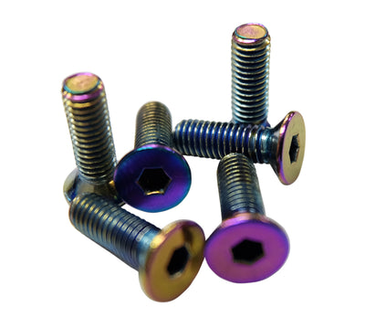 NRG Steering Wheel Screw Upgrade Kit (Conical) - Neochrome for performance car enthusiasts
