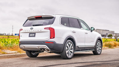 Borla 2023 Hyundai Palisade / 20-22 Kia Telluride 3.8L V6 S-Type Axle-Back Exhaust displayed on vehicle