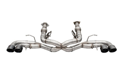 Corsa 2020-25 Corvette C8 3in Xtreme Cat-Back Exhaust 4.5in Black Quad Tips - Deletes stock AFMValve, performance car parts