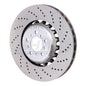 SHW 13-16 BMW M5 4.4L Right Front Cross-Drilled Lightweight Brake Rotor (34112284102)
