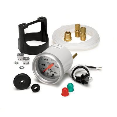 Autometer Ultra-Lite 52mm 0-100 PSI Mechanical Oil Pressure Gauge, performance upgrades available at veteran owned DTX Performance shop.