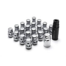 Load image into Gallery viewer, Wheel Mate Muteki SR35 Close End Lug Nuts w/ Lock Set - Satin Silver 12x1.25 35mm. DTX Performance high performance auto parts.