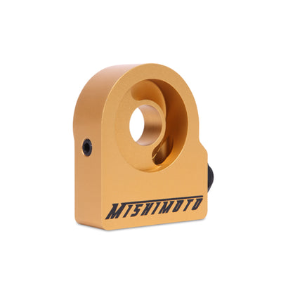 Mishimoto Thermostatic Gold M20 Oil Sandwich Plate for performance car upgrades at DTX Performance, veteran owned performance shop.