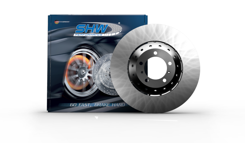 SHW 05-06 Porsche Cayenne S 4.8L Left Front Smooth Lightweight Brake Rotor (958615301) for performance upgrades at DTX Performance