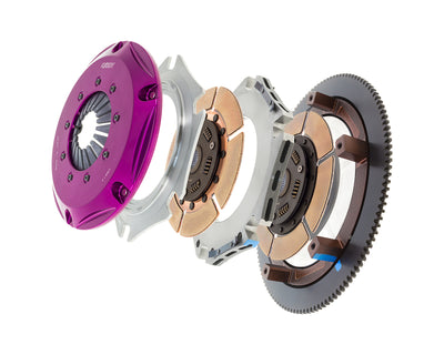 Exedy 2006-2006 Saab 9-2X Aero H4 Hyper Twin Cerametallic Clutch Sprung Center Disc Push Type Cover, high performance auto parts