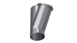 QTP 4in Weld-On QTEC Exhaust Cutout Y-Pipe for performance upgrades by DTX Performance, ideal for high performance auto parts.