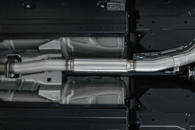 MBRP 15-19 Subaru WRX 2.0L/STI 2.5L 3in Dual Split Rear Exit w/ 3.5in CF Tips - T304 (Race Version) exhaust by DTX