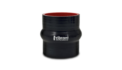 Vibrant 4 Ply Reinforced Silicone Hump Hose Connector - 3.5in I.D. x 3in long (BLACK) - high performance auto parts