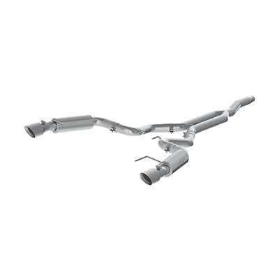 MBRP 15-19 Ford Mustang EcoBoost 2.3L Alum 3in Cat Back Dual Split Rear Exit (Race Version) exhaust system