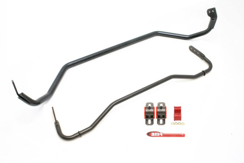 BMR 08-09 Pontiac G8 Front & Rear Sway Bar Kit w/ Bushings - Black Hammertone - DTX Performance