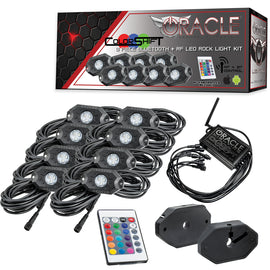 Oracle Bluetooth + RF Underbody Rock Light Kit - 8 PCS - ColorSHIFT with remote control for performance cars