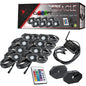 Oracle Bluetooth + RF Underbody Rock Light Kit - 8 PCS - ColorSHIFT with remote control for performance cars