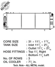 Load image into Gallery viewer, CSF 88-90 Jeep Cherokee 4.0L Heavy Duty 3 Row All Metal Radiator - DTX Performance