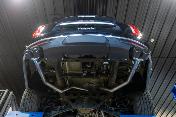 MBRP 2021+ Chevy Tahoe / GMC Yukon T304 SS 3in Cat-Back Dual Split Exhaust with Quad Carbon Fiber Tips, high performance auto parts