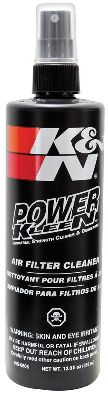 K&N Air Filter Cleaner 12oz Pump Spray for performance car parts by DTX Performance, ideal for engine performance and tuning upgrades.