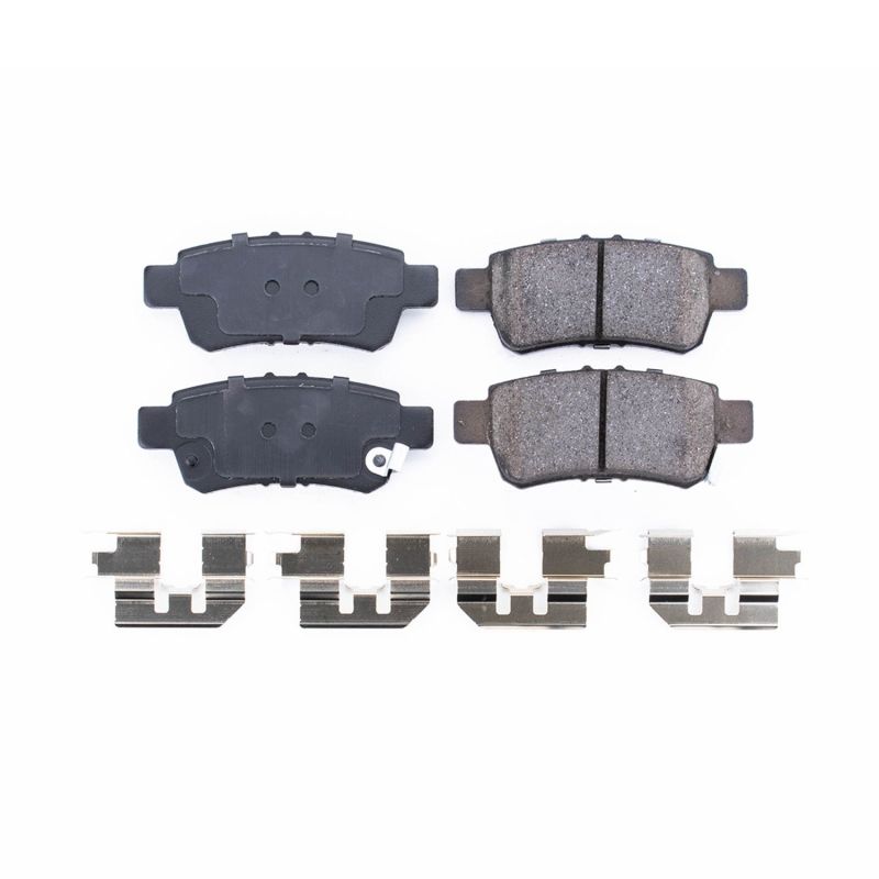 Power Stop 05-10 Honda Odyssey Rear Z17 Evolution Ceramic Brake Pads w/Hardware - DTX Performance