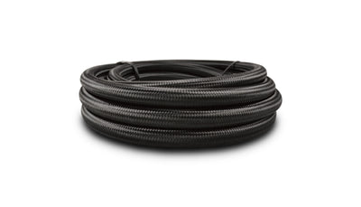 Vibrant -10 AN Black Nylon Braided Flex Hose (2 foot roll) for performance car parts by DTX Performance