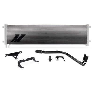 Mishimoto 17-19 Ford 6.7L Powerstroke Transmission Cooler Kit Silver, performance car parts from veteran owned shop DTX Performance