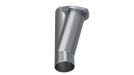 QTP 2.5in Weld-On QTEC Exhaust Cutout Y-Pipe for engine performance upgrades by DTX Performance, veteran owned tuning shop.