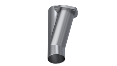 QTP 2.5in Weld-On QTEC Exhaust Cutout Y-Pipe for engine performance upgrades by DTX Performance, veteran owned tuning shop.