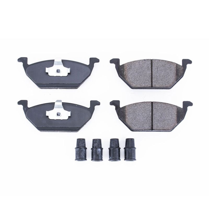 Power Stop 1998 Volkswagen Beetle Front Z17 Evolution Ceramic Brake Pads w/Hardware - DTX Performance