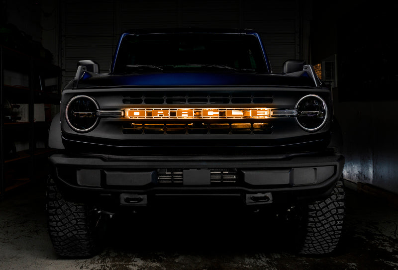 ORACLE Lighting Universal Illuminated LED Letter Badges - Matte Blk Surface Finish - O for performance car tuning