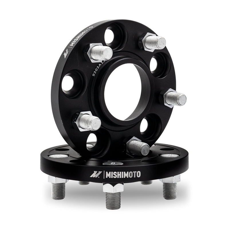 Mishimoto Mishimoto Wheel Spacers 5x114.3 64.1 CB M14x1.5 15mm BK - DTX Performance