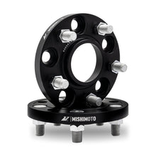 Load image into Gallery viewer, Mishimoto Mishimoto Wheel Spacers 5x114.3 64.1 CB M14x1.5 15mm BK - DTX Performance