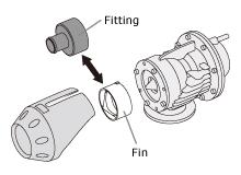 HKS SSQV Recirculation Fitting (for 29mm ID hose) diagram showing components for performance car tuning at DTX Performance shop