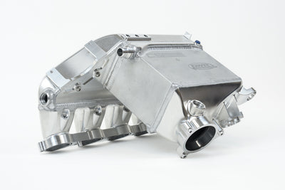 CSF BMW M2/M3/M4 S58 Comp & Non-Comp (G8X) Charge-Air Cooler Manifold - Raw Billet performance car parts from DTX Performance.