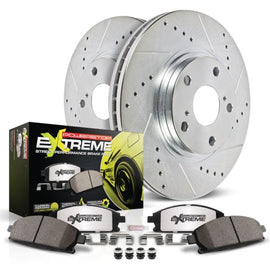 Power Stop 08-14 Subaru Impreza Rear Z26 Street Warrior Brake Kit performance car parts DTX Performance upgrades high performance